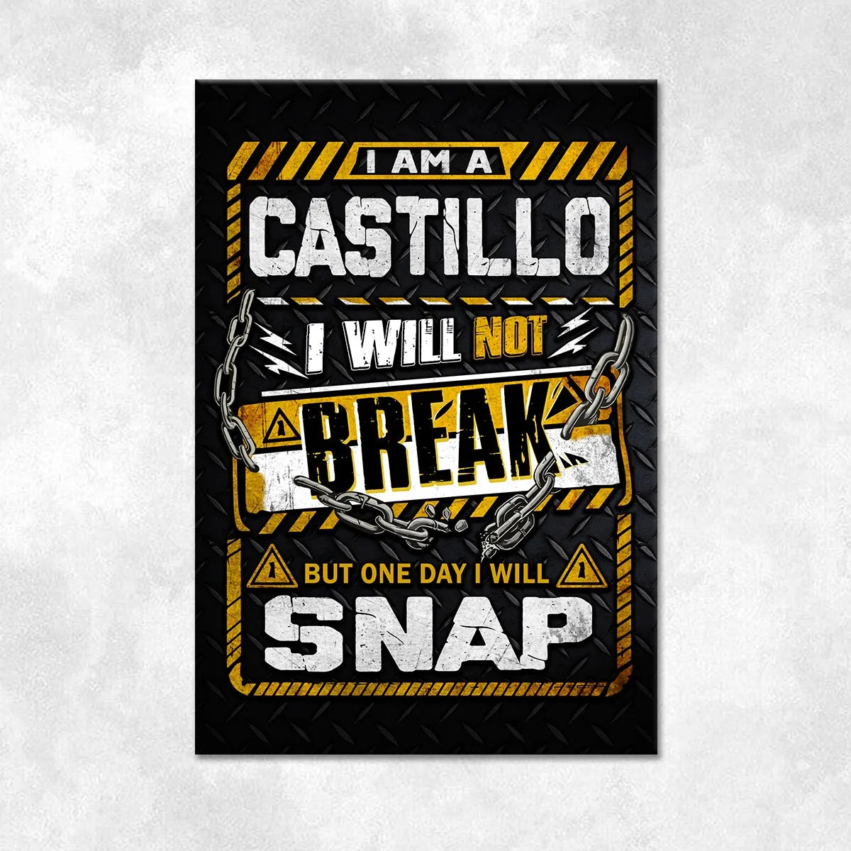 CASTILLO Motivational Rug – Black & Yellow Quote Carpet for Living Room 13K1-AR1
