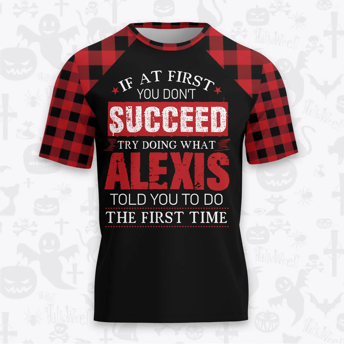 ALEXIS Buffalo Plaid Pajamas Set Tshirt & Pants 13K1-EV2