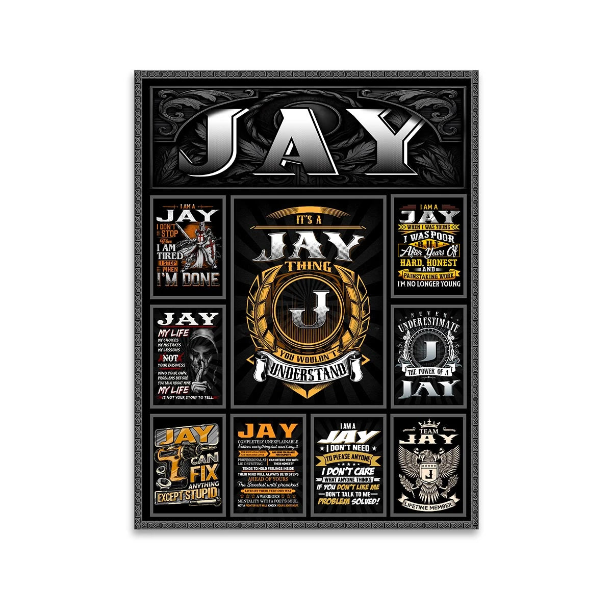 JAY Personalized Sponge Floor Mat – Custom Printed Home Decor 13K1-AR2