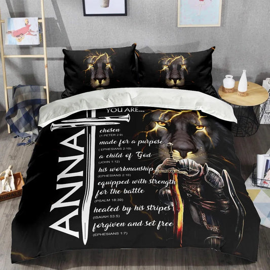 ANNA Limited Edition Personalized Bedding Set 13K1-BS1