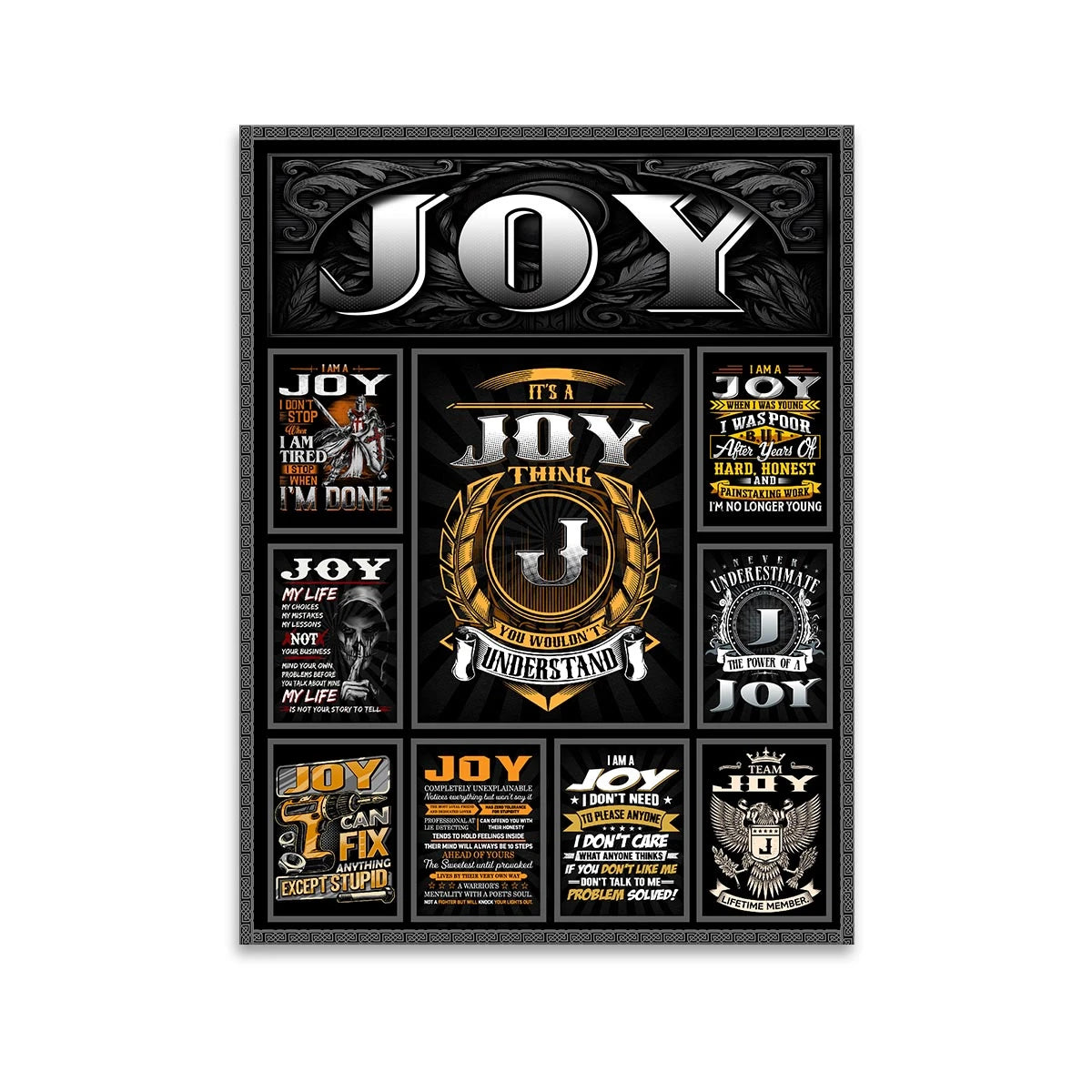 JOY Personalized Sponge Floor Mat – Custom Printed Home Decor 13K1-AR2
