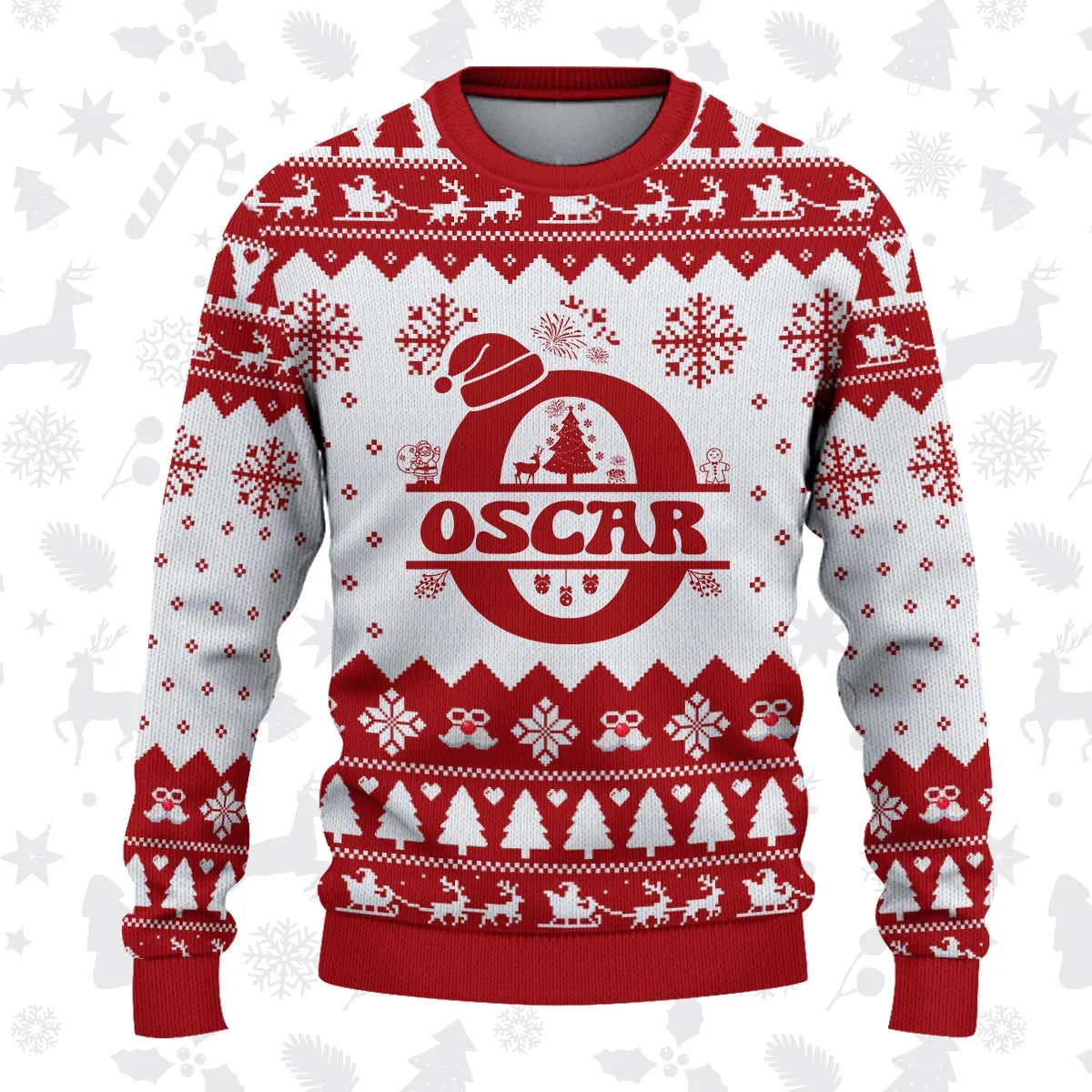 OSCAR Personalized Christmas Pajama Set - Holiday Gift Outfit 13K1-CR2