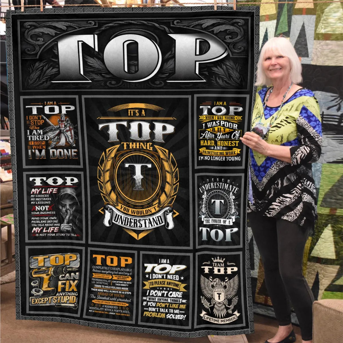 TOP Personalized Blanket | Custom Name Cozy Throw Gift 13K1-BK2