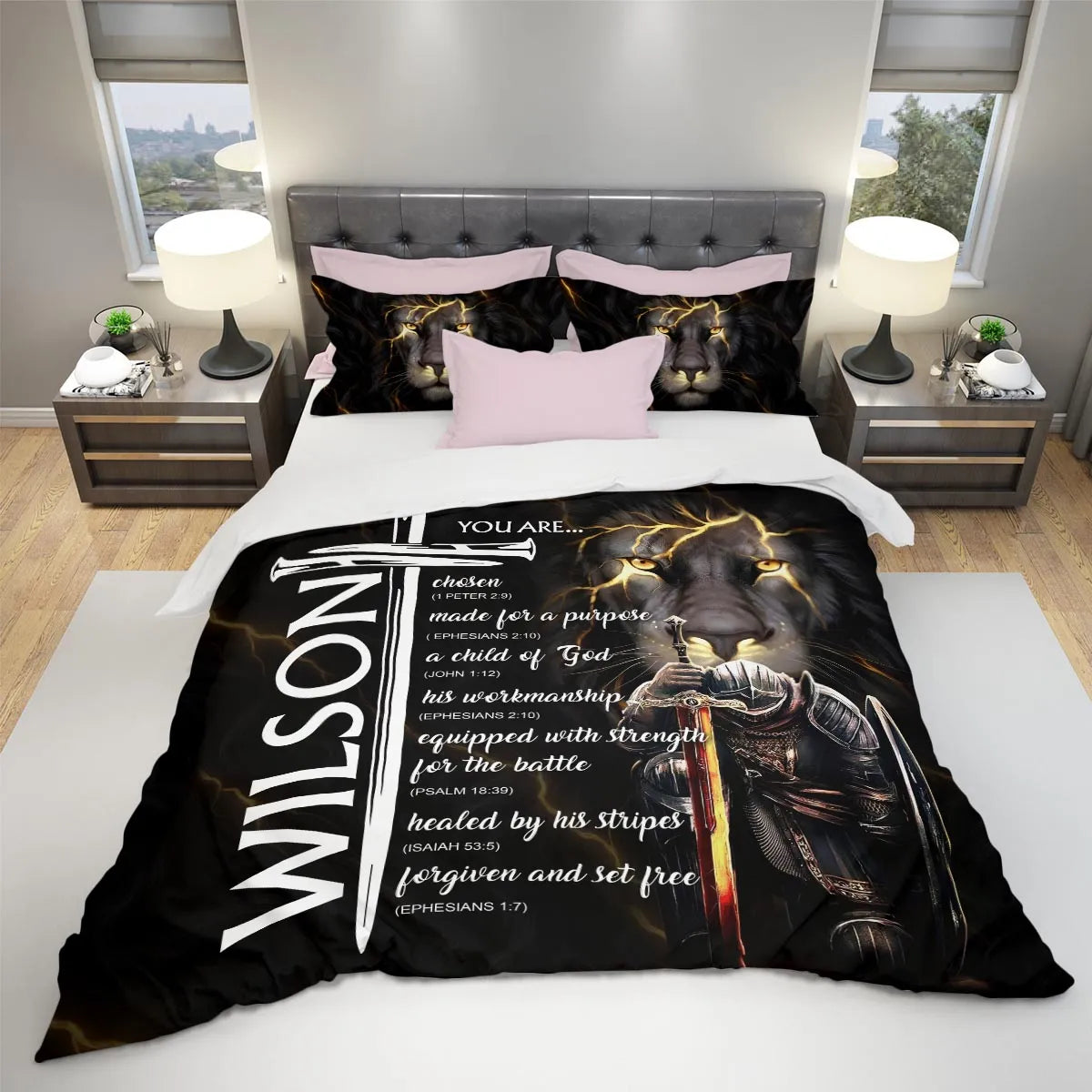 WILSON Limited Edition Personalized Bedding Set 13K1-BS1