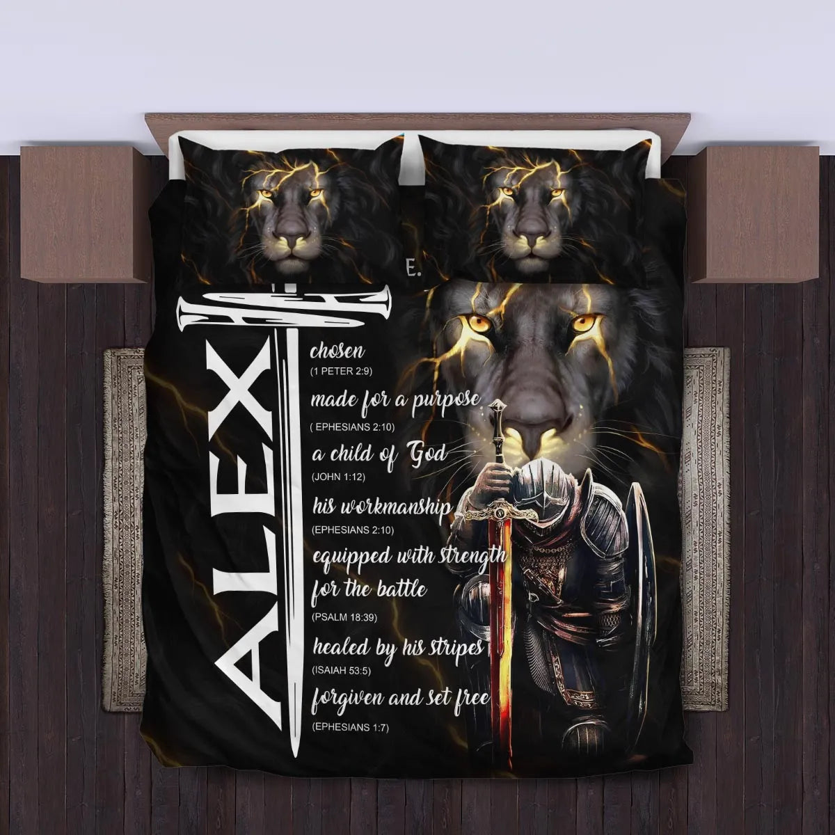 ALEX Limited Edition Personalized Bedding Set 13K1-BS1
