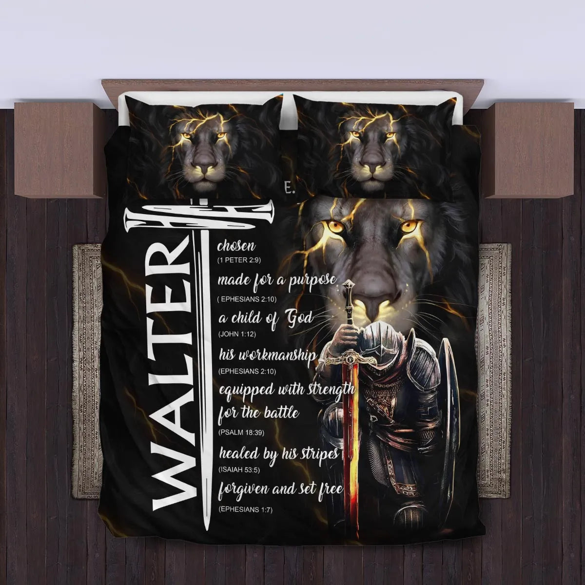 WALTER Limited Edition Personalized Bedding Set 13K1-BS1