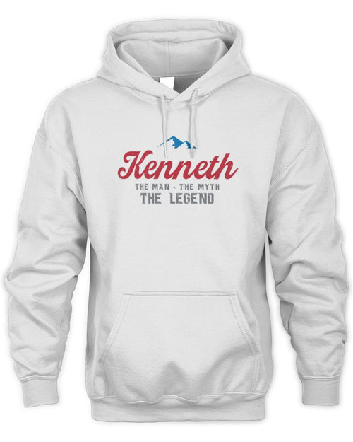 The Man The Myth The Legend Coors Light Beer T-Shirt KENNETH M1-S84 / Unisex Hoodie / white