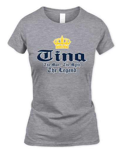 The Man The Myth The Legend Corona Beer T-Shirt TINA M1-S83 / Women's Standard T-Shirt / sport grey