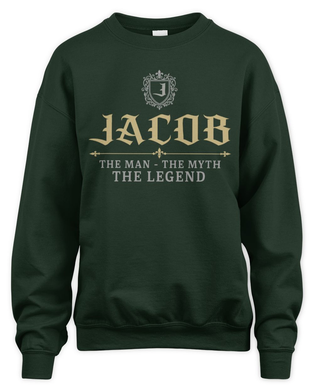 The Man The Myth The Legend Western Shirt JACOB M1-78 / Unisex Sweatshirt / forest green