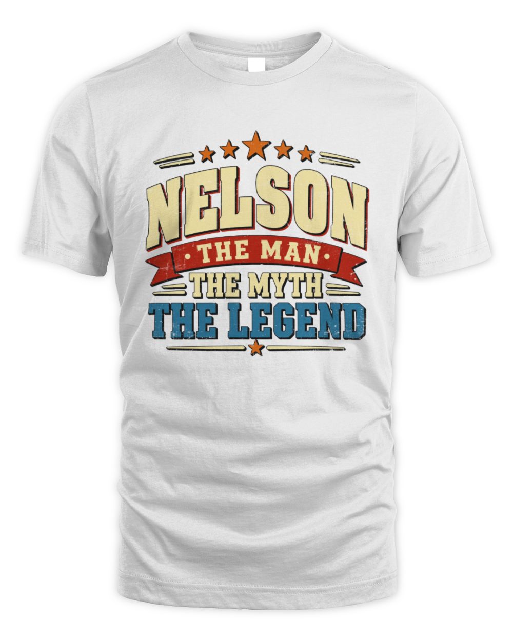 The Man The Myth The Legend Ribbon Vintage T-Shirt NELSON M1-56 / Unisex Standard T-Shirt / white