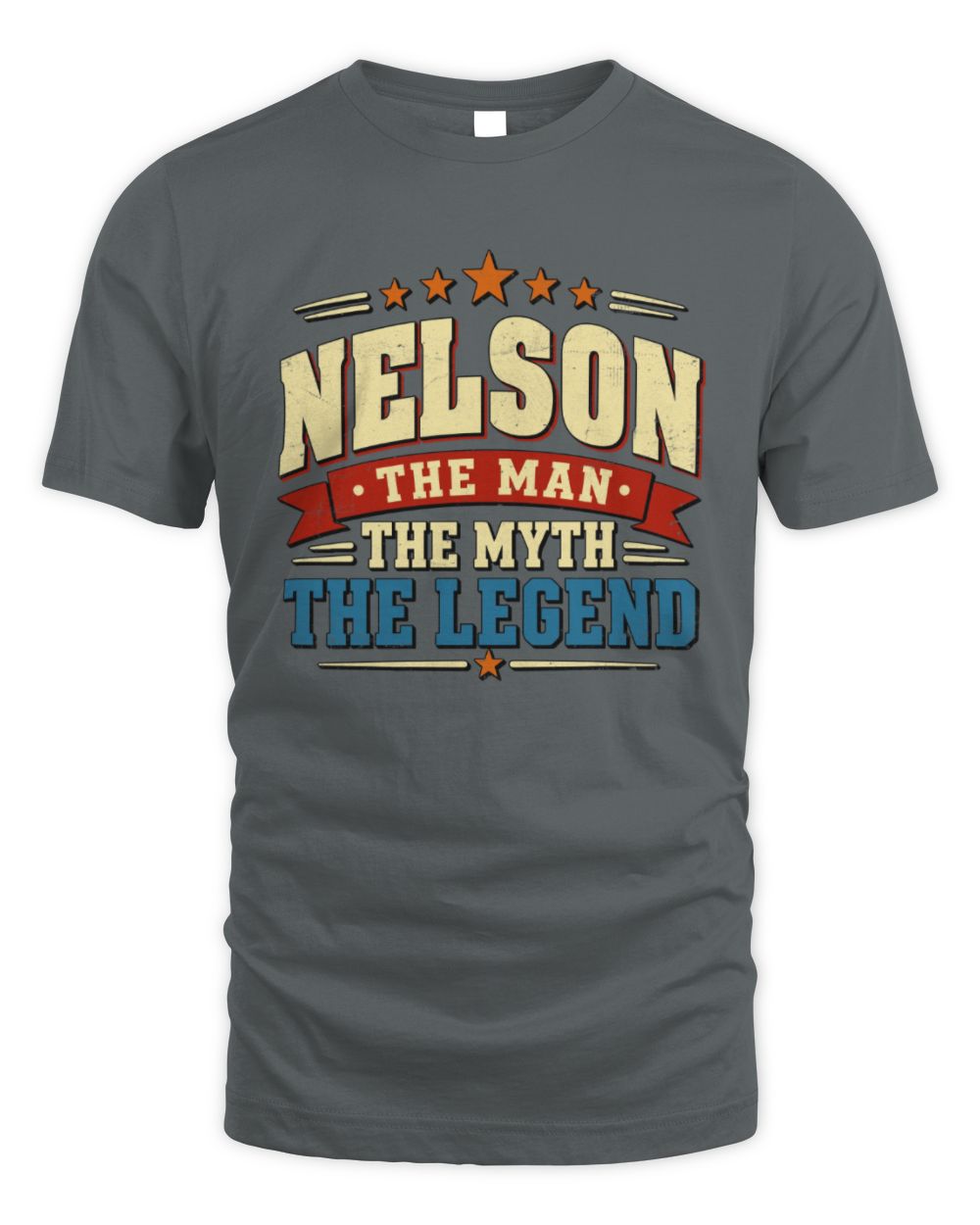 The Man The Myth The Legend Ribbon Vintage T-Shirt NELSON M1-56 / Unisex Standard T-Shirt / charcoal