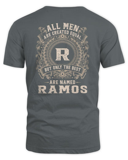 All Men Are Created Equal Cool Logo Shirt RAMOS M1-60 / Unisex Standard T-Shirt / charcoal