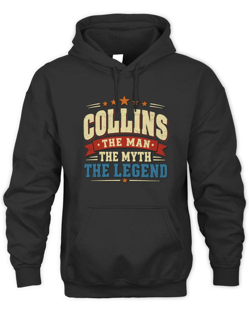 The Man The Myth The Legend Ribbon Vintage T-Shirt COLLINS M1-56 / Unisex Hoodie / black