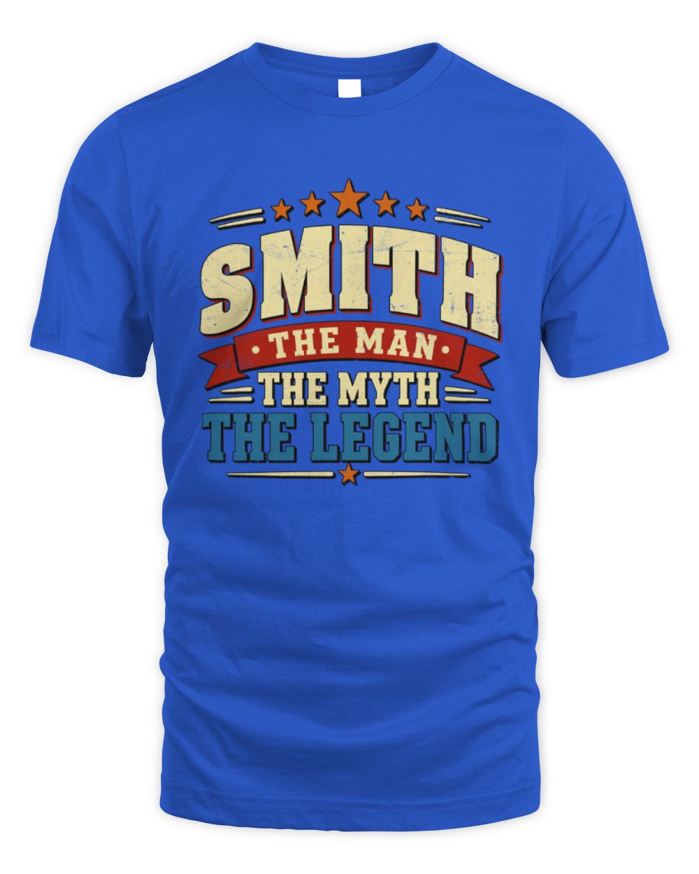 The Man The Myth The Legend Ribbon Vintage T-Shirt SMITH M1-56 / Unisex Standard T-Shirt / royal