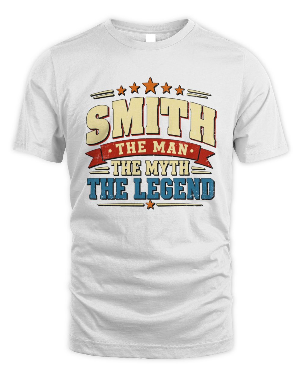 The Man The Myth The Legend Ribbon Vintage T-Shirt SMITH M1-56 / Unisex Standard T-Shirt / white