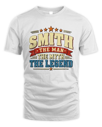 The Man The Myth The Legend Ribbon Vintage T-Shirt SMITH M1-56 / Unisex Standard T-Shirt / white