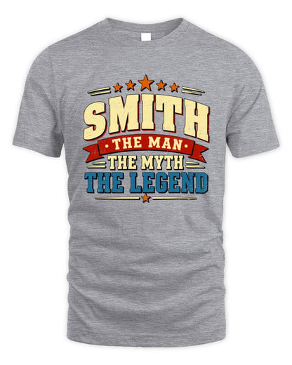 The Man The Myth The Legend Ribbon Vintage T-Shirt SMITH M1-56 / Unisex Standard T-Shirt / sport grey