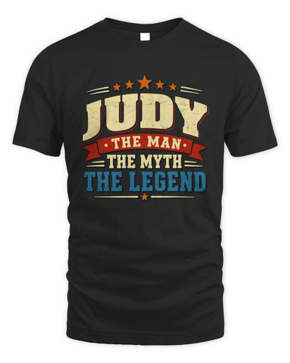 The Man The Myth The Legend Ribbon Vintage T-Shirt JUDY M1-56 / Unisex Standard T-Shirt / black