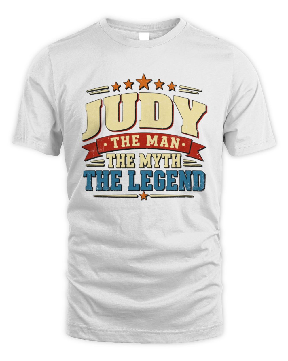 The Man The Myth The Legend Ribbon Vintage T-Shirt JUDY M1-56 / Unisex Standard T-Shirt / white