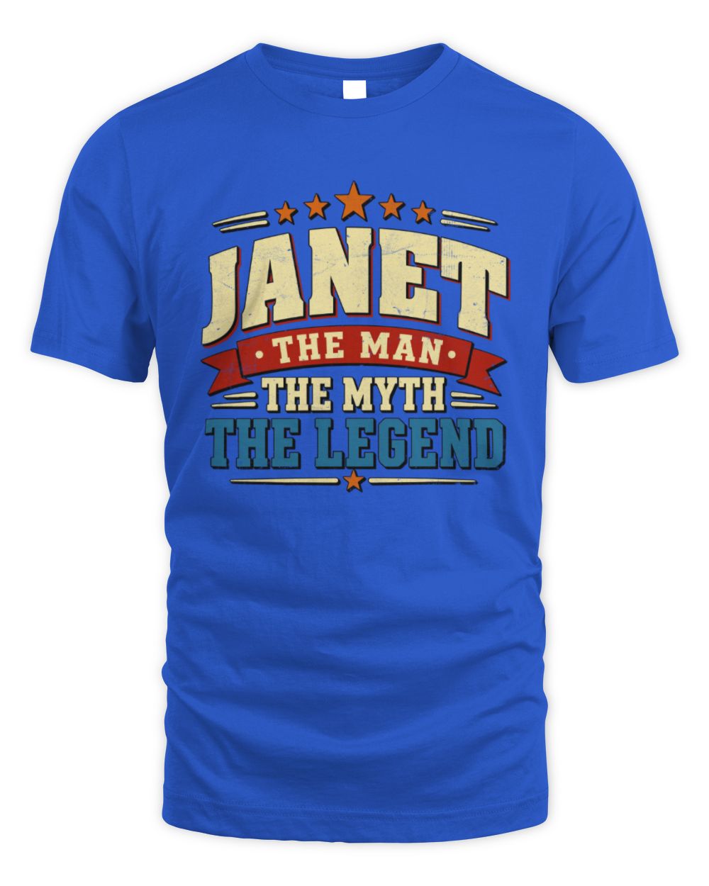 The Man The Myth The Legend Ribbon Vintage T-Shirt JANET M1-56 / Unisex Standard T-Shirt / royal