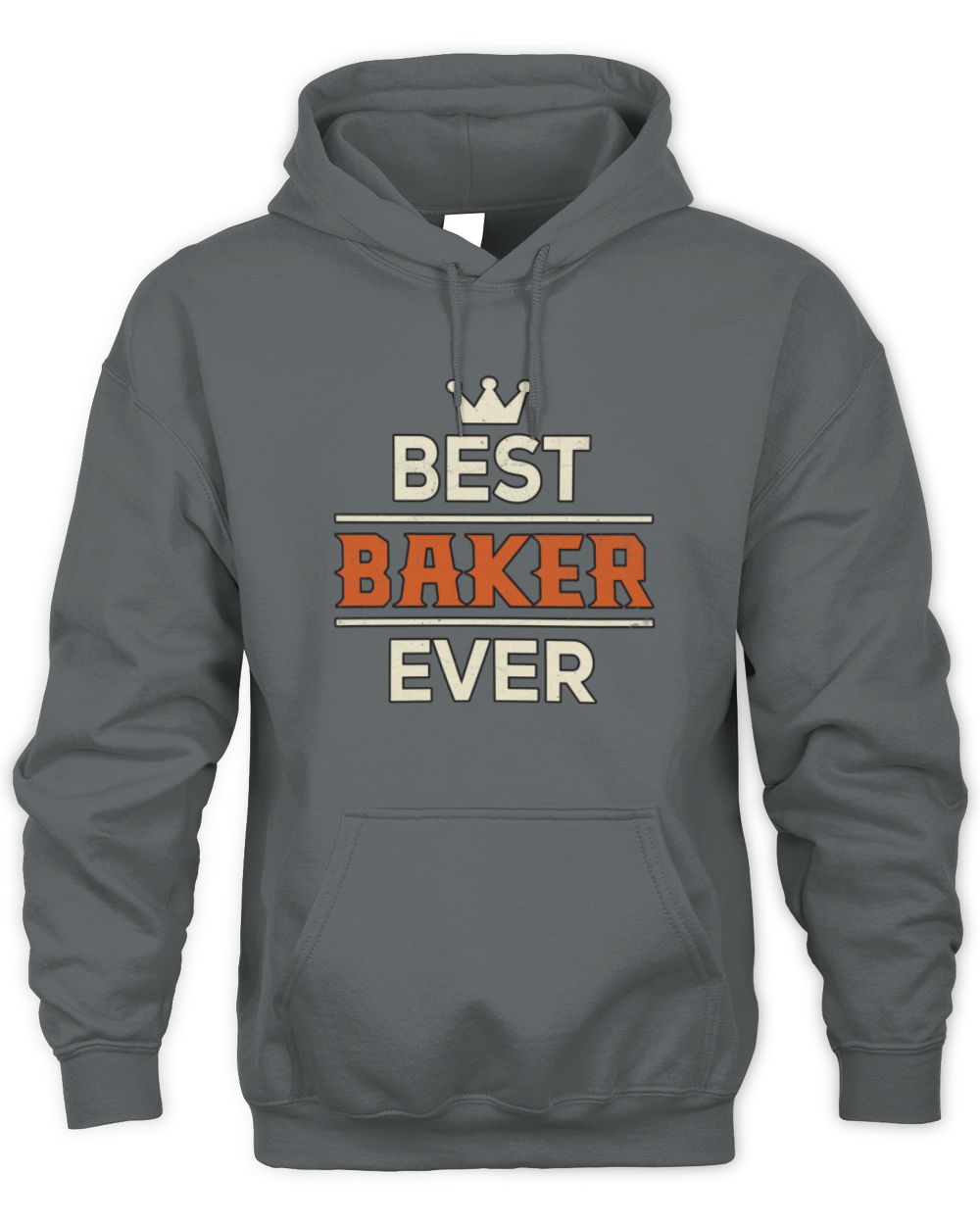 Best Your Name With Crown Shirt BAKER M1-59 / Unisex Hoodie / charcoal