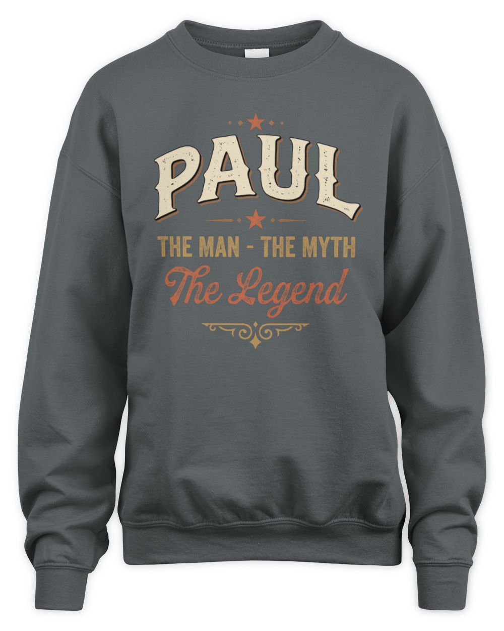 I'm Name I'm Not Rude I Just Have The Balls Funny T-Shirt PAUL M1-77 / Unisex Sweatshirt / charcoal