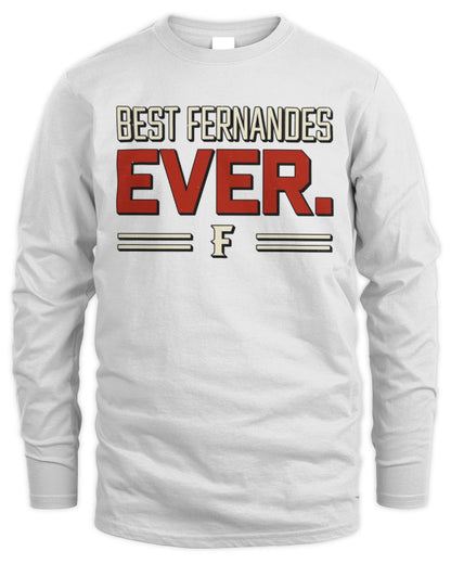 Best Your Name Ever Cool Shirt FERNANDES M1-58 / Men's Long Sleeved T-Shirt / white