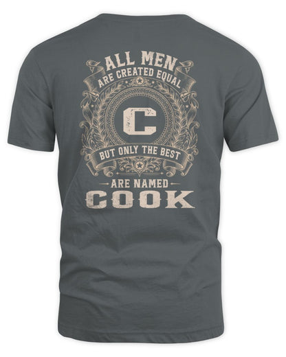 All Men Are Created Equal Cool Logo Shirt COOK M1-60 / Unisex Standard T-Shirt / charcoal