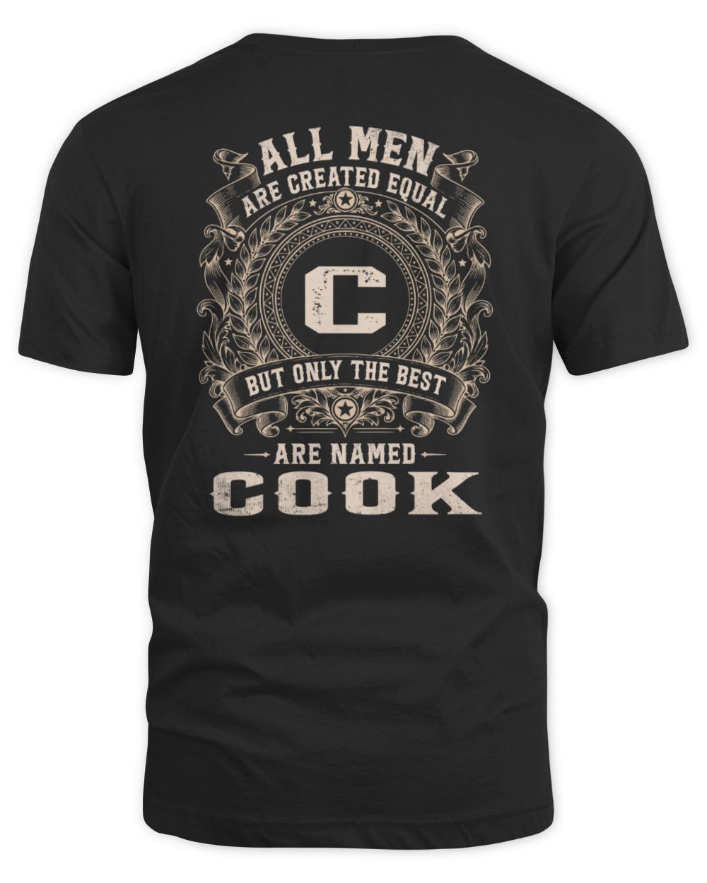 All Men Are Created Equal Cool Logo Shirt COOK M1-60 / Unisex Standard T-Shirt / black