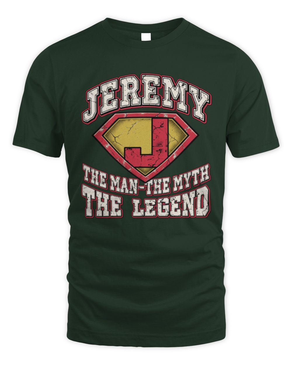 The Man The Myth The Legend Superman Graphic T-Shirt JEREMY M1-74 / Unisex Standard T-Shirt / forest green