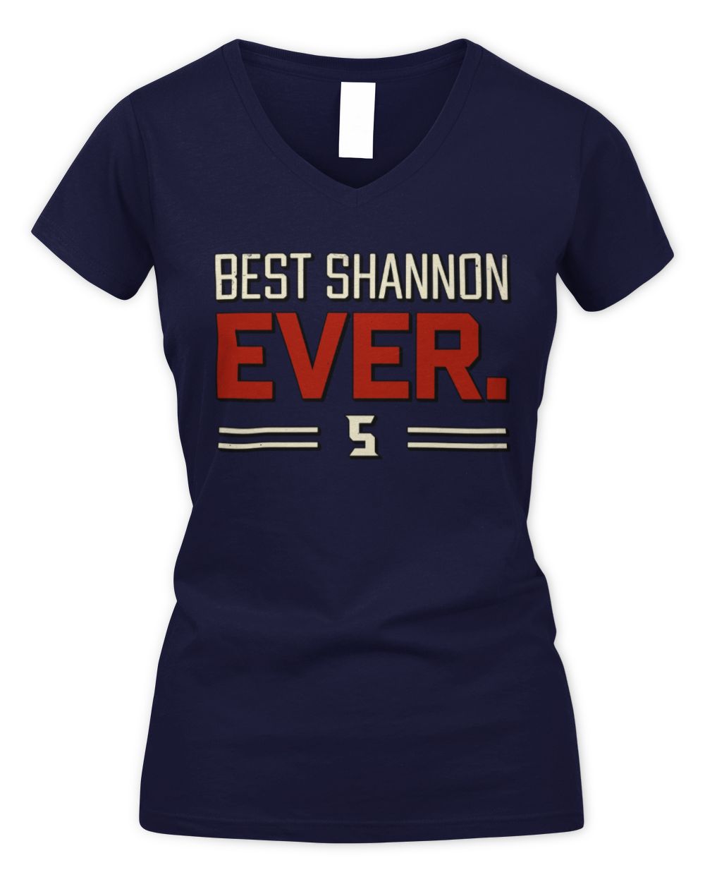 Best Your Name Ever Cool Shirt SHANNON M1-58 / Women's V-Neck T-Shirt / navy