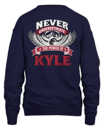 Never Underestimate Your Name Eagle Mountain Shirt KYLE M1-61 / Unisex Sweatshirt / navy
