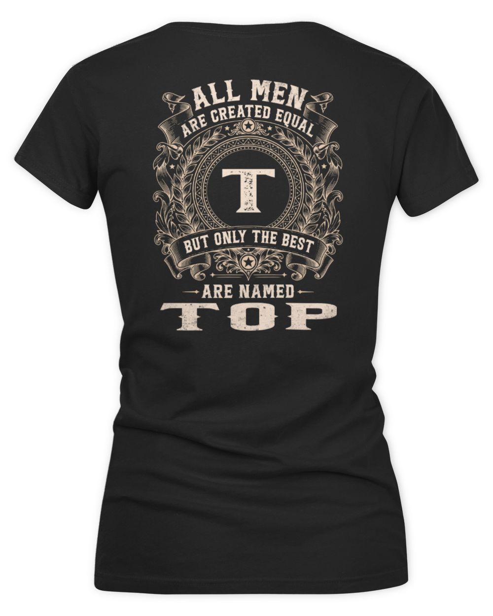 All Men Are Created Equal Cool Logo Shirt TOP M1-60 / Women's V-Neck T-Shirt / black