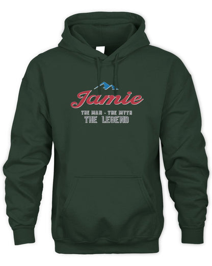 The Man The Myth The Legend Coors Light Beer T-Shirt JAMIE M1-S84 / Unisex Hoodie / forest green