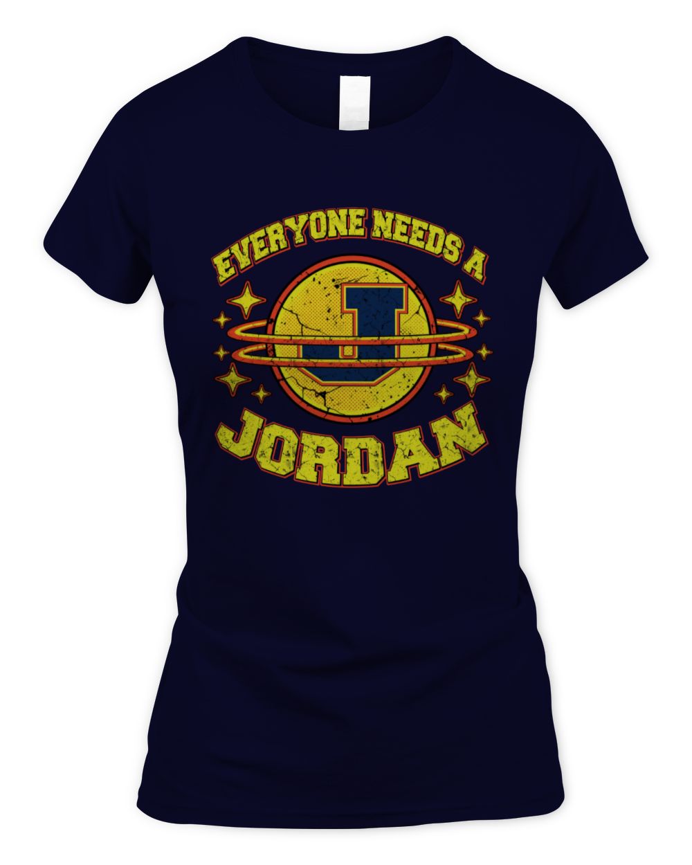 Everyone Needs a Your Name Shirt JORDAN M1-76 / Women's Standard T-Shirt / navy