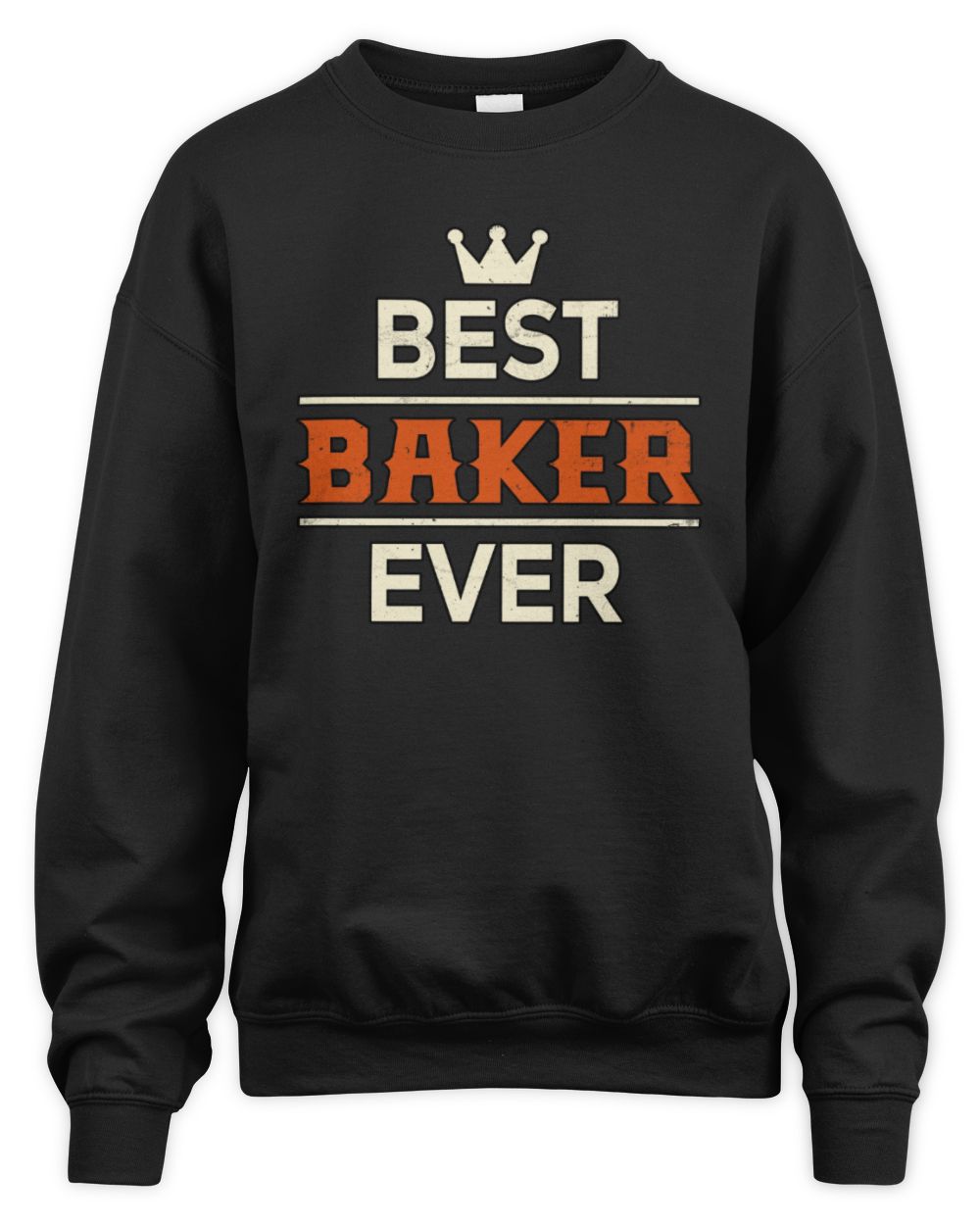 Best Your Name With Crown Shirt BAKER M1-59 / Unisex Sweatshirt / black