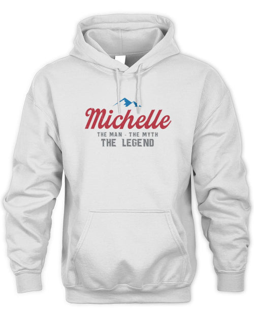 The Man The Myth The Legend Coors Light Beer T-Shirt MICHELLE M1-S84 / Unisex Hoodie / white