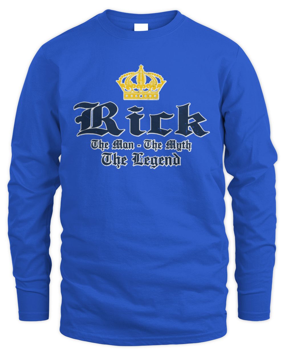 The Man The Myth The Legend Corona Beer T-Shirt RICK M1-S83 / Men's Long Sleeved T-Shirt / royal