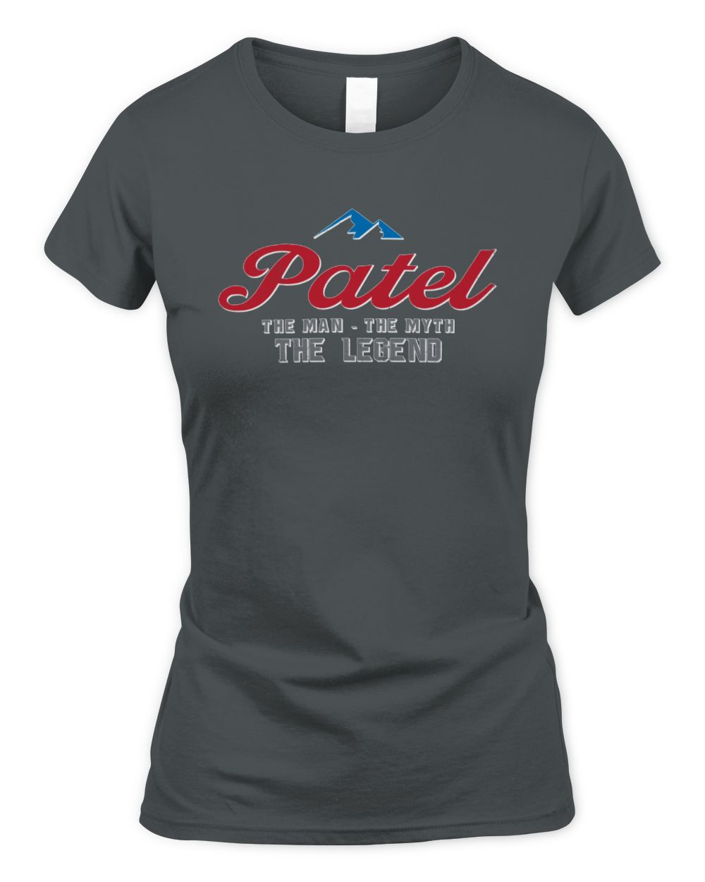 The Man The Myth The Legend Coors Light Beer T-Shirt PATEL M1-S84 / Women's Standard T-Shirt / charcoal