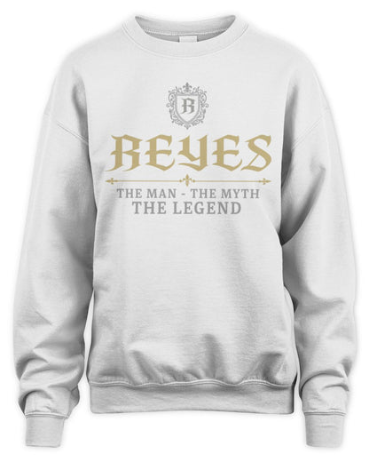 The Man The Myth The Legend Western Shirt REYES M1-78 / Unisex Sweatshirt / white
