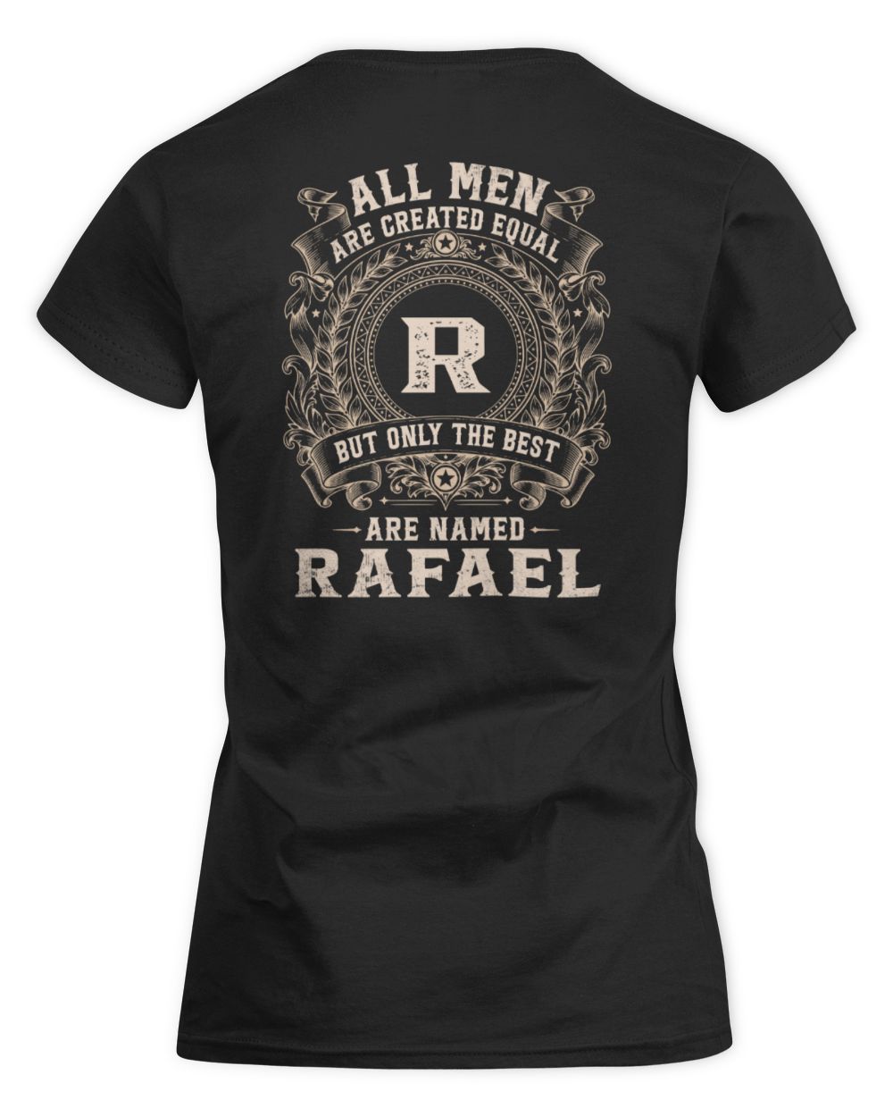 All Men Are Created Equal Cool Logo Shirt RAFAEL M1-60 / Women's Standard T-Shirt / black