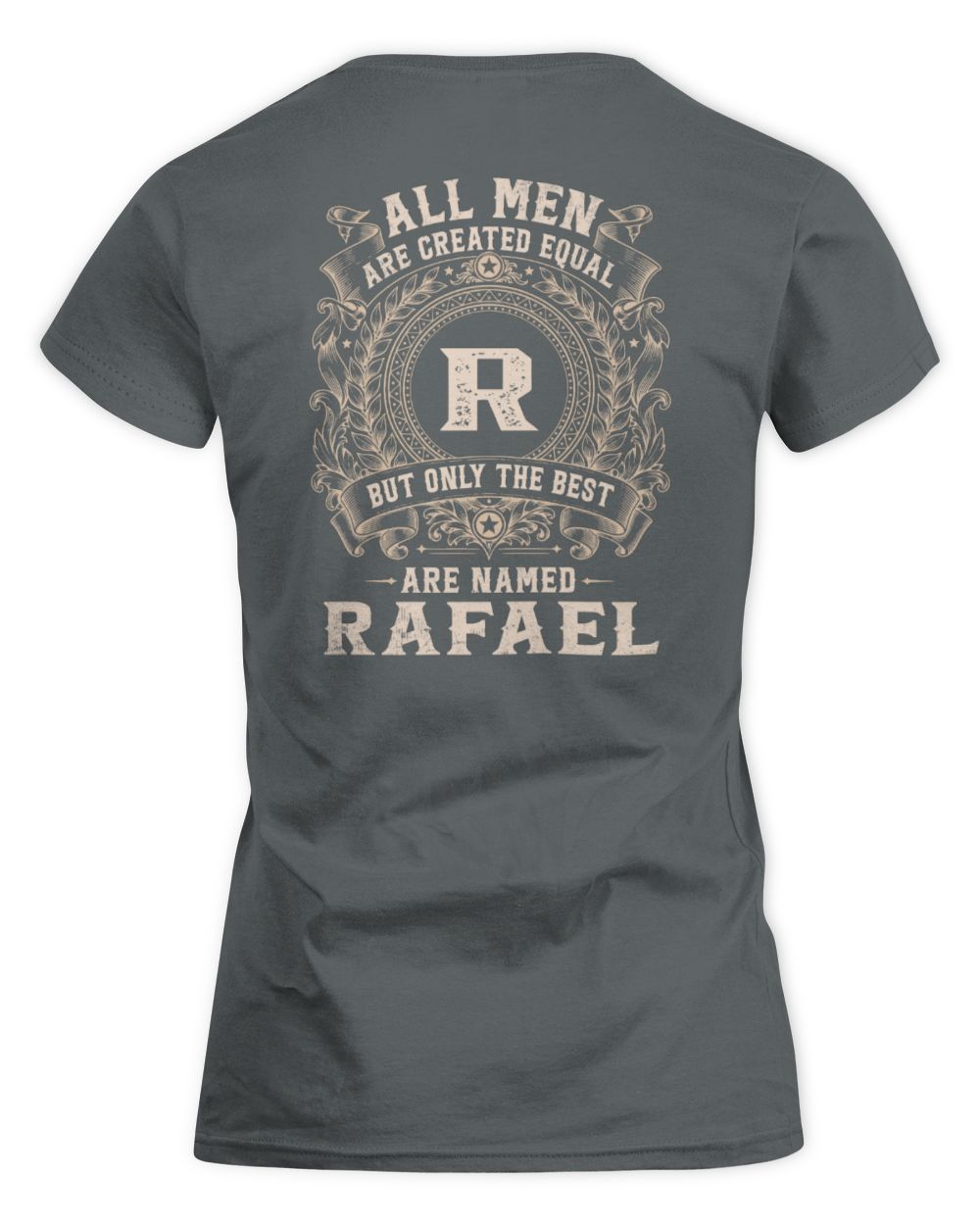 All Men Are Created Equal Cool Logo Shirt RAFAEL M1-60 / Women's Standard T-Shirt / charcoal