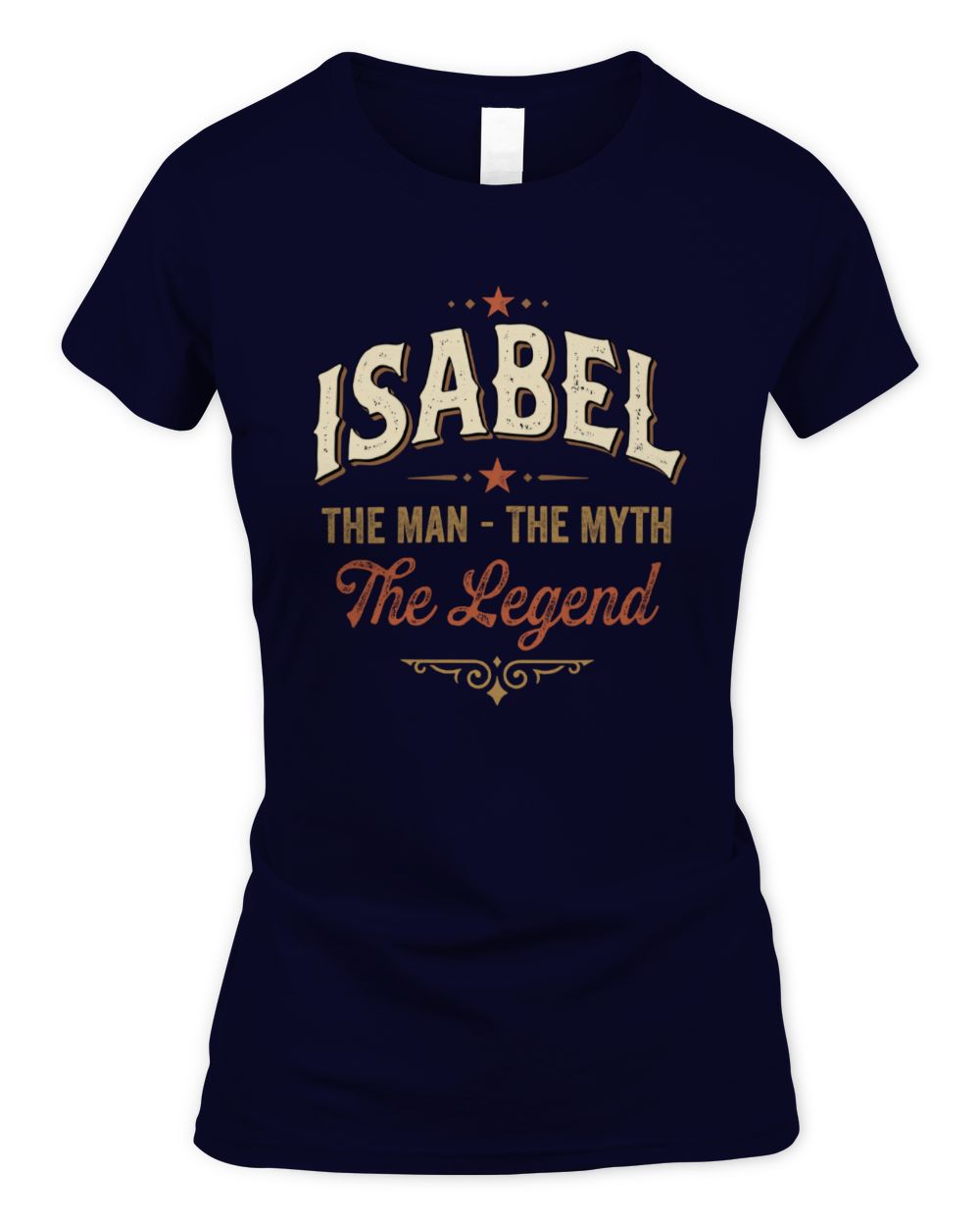 I'm Name I'm Not Rude I Just Have The Balls Funny T-Shirt ISABEL M1-77 / Women's Standard T-Shirt / navy