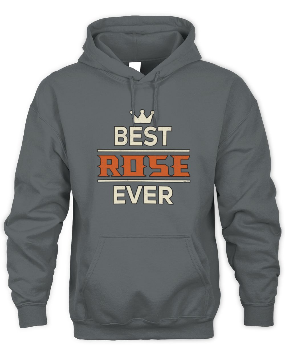 Best Your Name With Crown Shirt ROSE M1-59 / Unisex Hoodie / charcoal