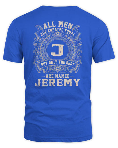 All Men Are Created Equal Cool Logo Shirt JEREMY M1-60 / Unisex Standard T-Shirt / royal