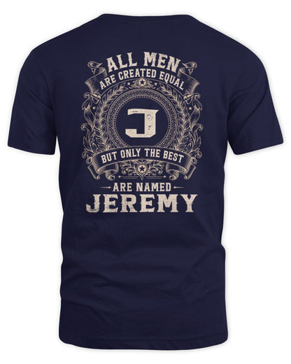 All Men Are Created Equal Cool Logo Shirt JEREMY M1-60 / Unisex Standard T-Shirt / navy