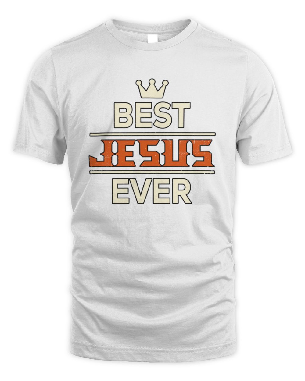 Best Your Name With Crown Shirt JESUS M1-59 / Unisex Standard T-Shirt / white