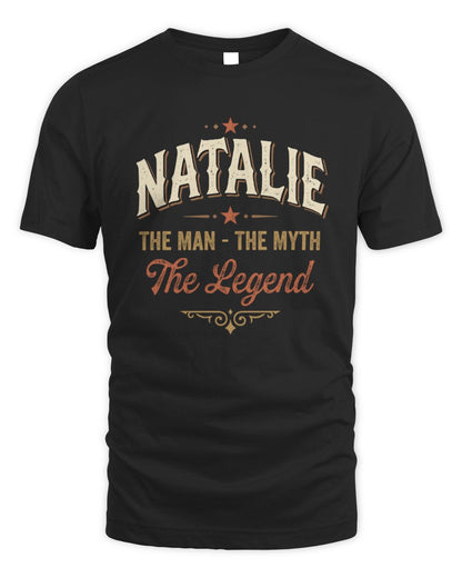 I'm Name I'm Not Rude I Just Have The Balls Funny T-Shirt NATALIE M1-77 / Unisex Standard T-Shirt / black
