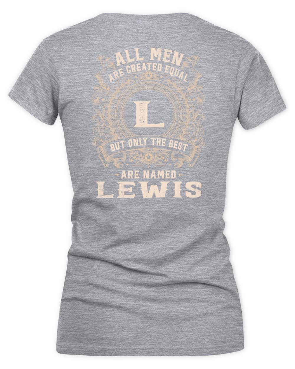 All Men Are Created Equal Cool Logo Shirt LEWIS M1-60 / Women's V-Neck T-Shirt / sport grey