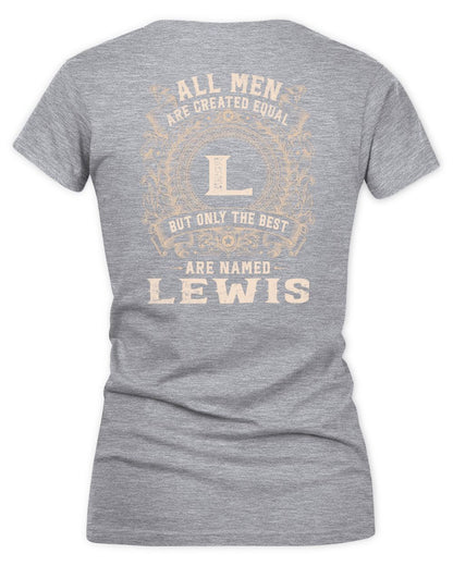 All Men Are Created Equal Cool Logo Shirt LEWIS M1-60 / Women's V-Neck T-Shirt / sport grey